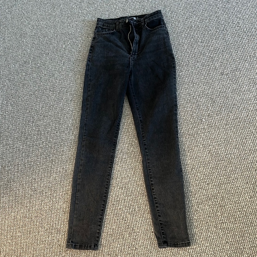 Washed black jeans